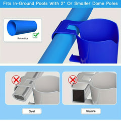 Poolside Cup Holder Above Ground Pool Drink Holder No Spill Drink Holder