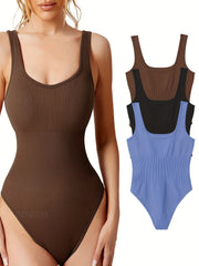 Women's High Stretch Halter Rompers Backless Sport Jumpsuit