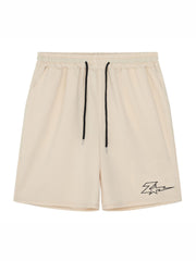 Lightning & Star Pattern Comfy Shorts Mens Casual Elastic Waist Drawstring
