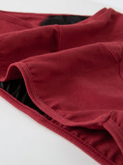 4-Pack Women's Plain Mid Rise Plus Size Panties Set