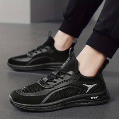 Men's Slip on Sneakers Odor Resistant Athletic Shoes with Shoelaces