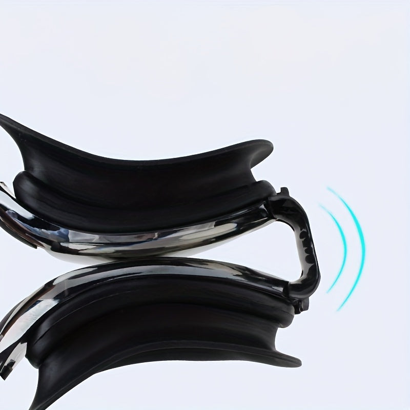 Electroplated Large Frame Swimming Goggles Anti fog Anti UV Swimming Glasses