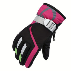 Kids Ski Gloves Waterproof Winter Warm Outdoor Cycling Gloves