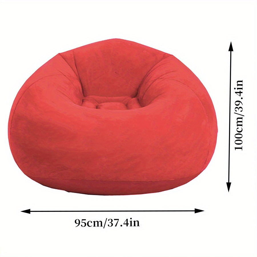 Inflatable Lounge Chair PVC Portable Single Sofa Living Room Office Lunch Break