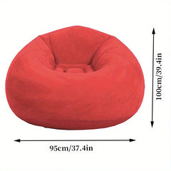 Inflatable Lounge Chair PVC Portable Single Sofa Living Room Office Lunch Break