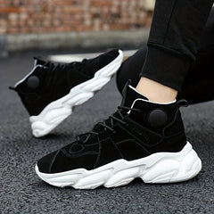 Men's Lace-up High Top Sneakers Casual Walking Shoes