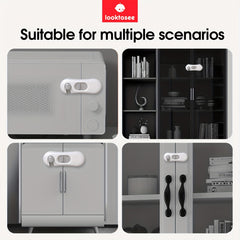 5pcs Child Safety Locks Cabinet Locks Baby Proofing Square Design