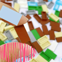 50-Pcs DIY Building Blocks Toy for Kids 1-2 Model Thin Toy Parts Bulk