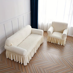 Seersucker Sofa Slipcover Anti cat Scratch Couch Cover
