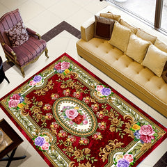 Boho Anti Fatigue Kitchen Rugs Vintage Absorbent Non Slip Soft Faux Sheepskin