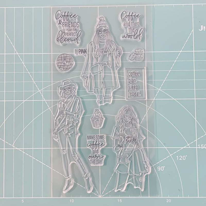 Girls Silicone Clear Transparent Stamp for Scrapbooking