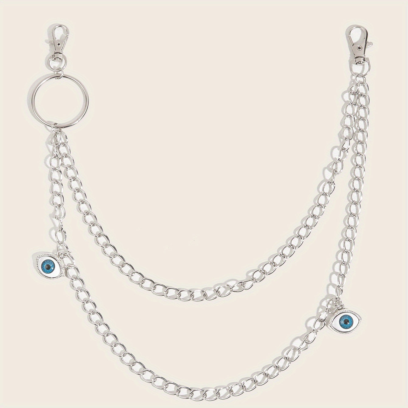Punk Devil's Eye Waist Chain Hip Hop Pendant Belt Women Accessories