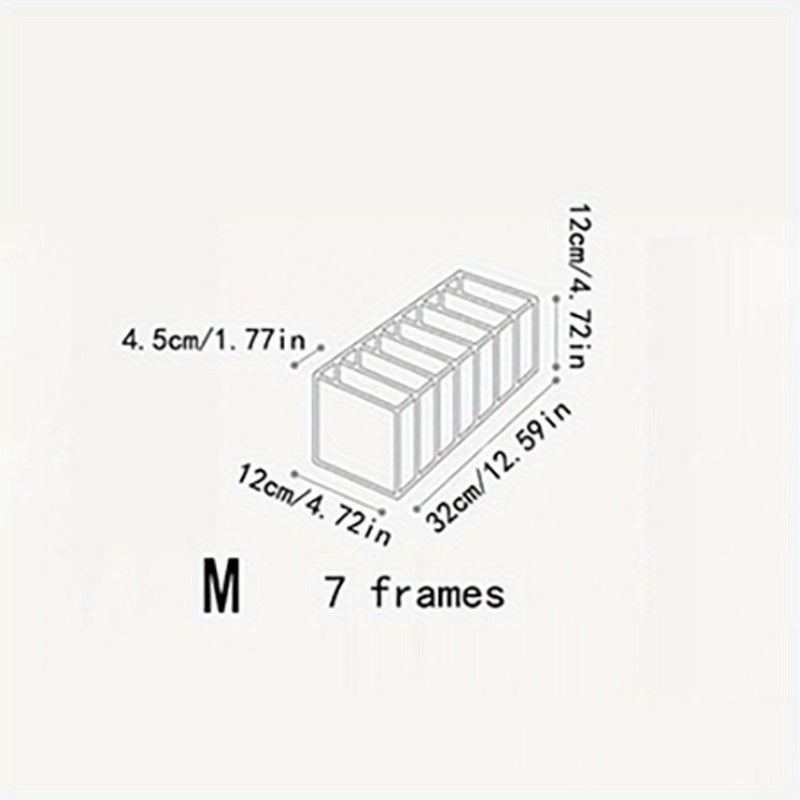 Mesh Underwear Box Organizer With Grids Wardrobe Sorting