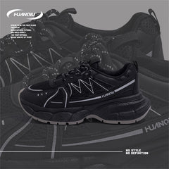 HUANQIU Women's Lace up Chunky Running Shoes