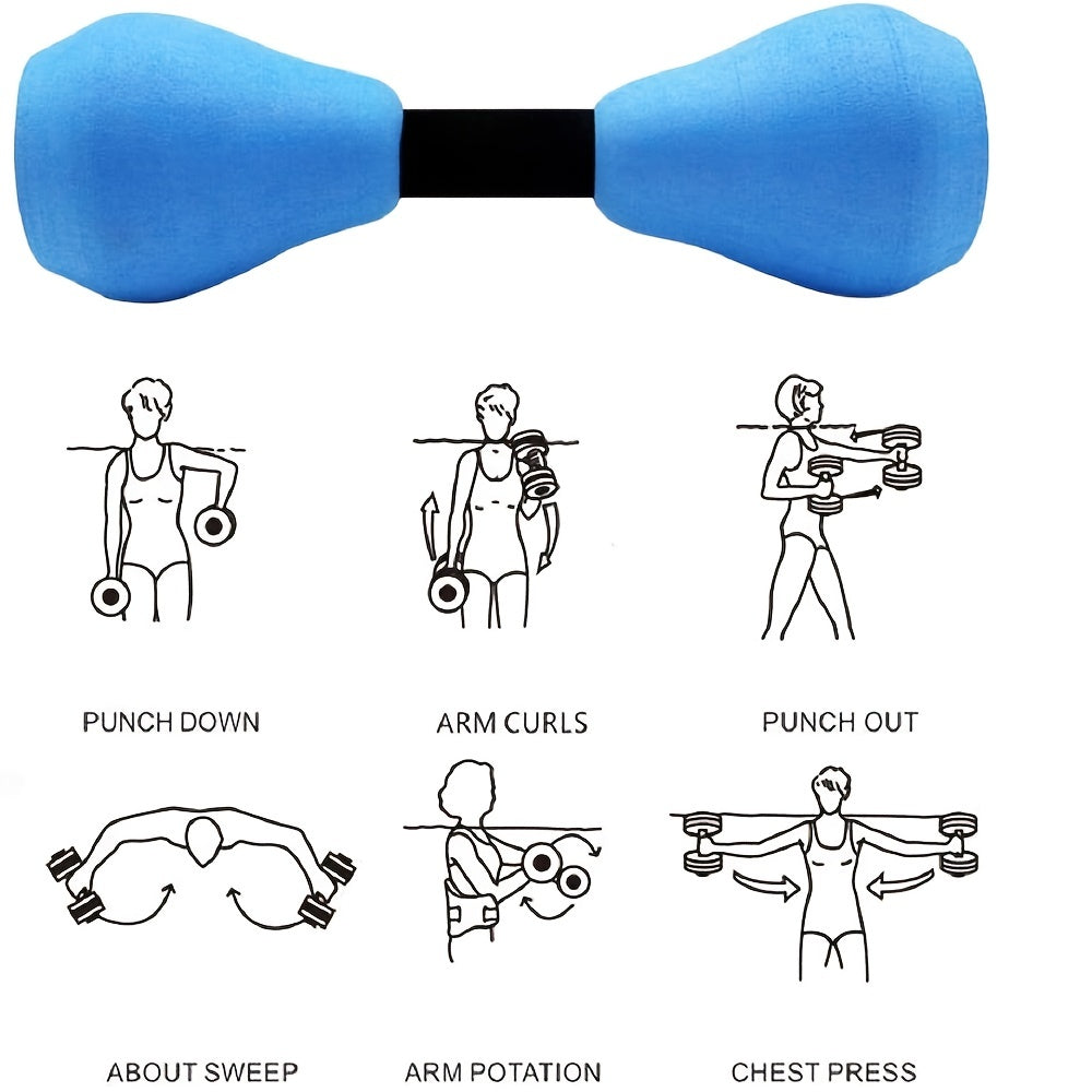 Water Resistance Foam Dumbbell for Aquatic Aerobic Exercise