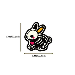 50pcs Animal Skeleton Vinyl Stickers for DIY Journals Laptops Suitcases