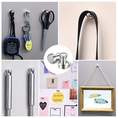 2Pcs Strong Magnetic Hook For Fridge Nickel Plated Steel Neodymium Magnet