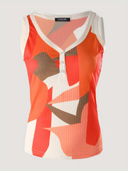 Casual Sleeveless V Neck Tank Top for Summer