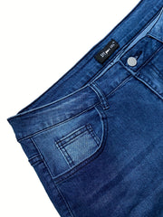 Flared Leg High Rise Stretch Jeans for Plus Size Women