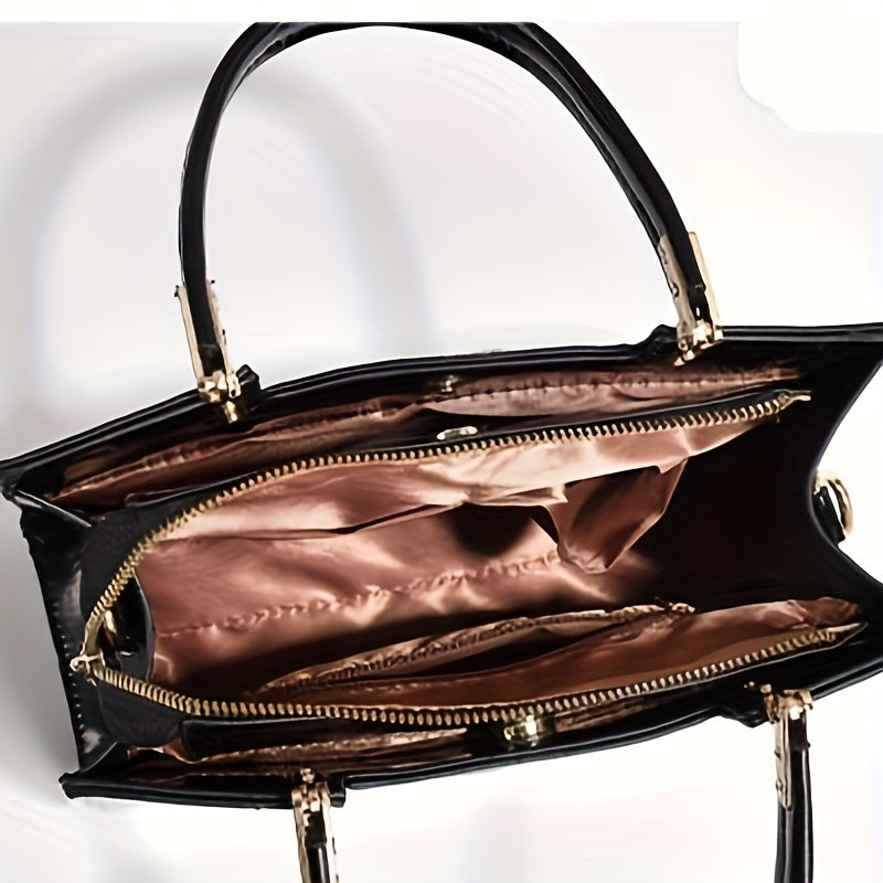 Pattern Briefcase Large Capacity for Work and Business