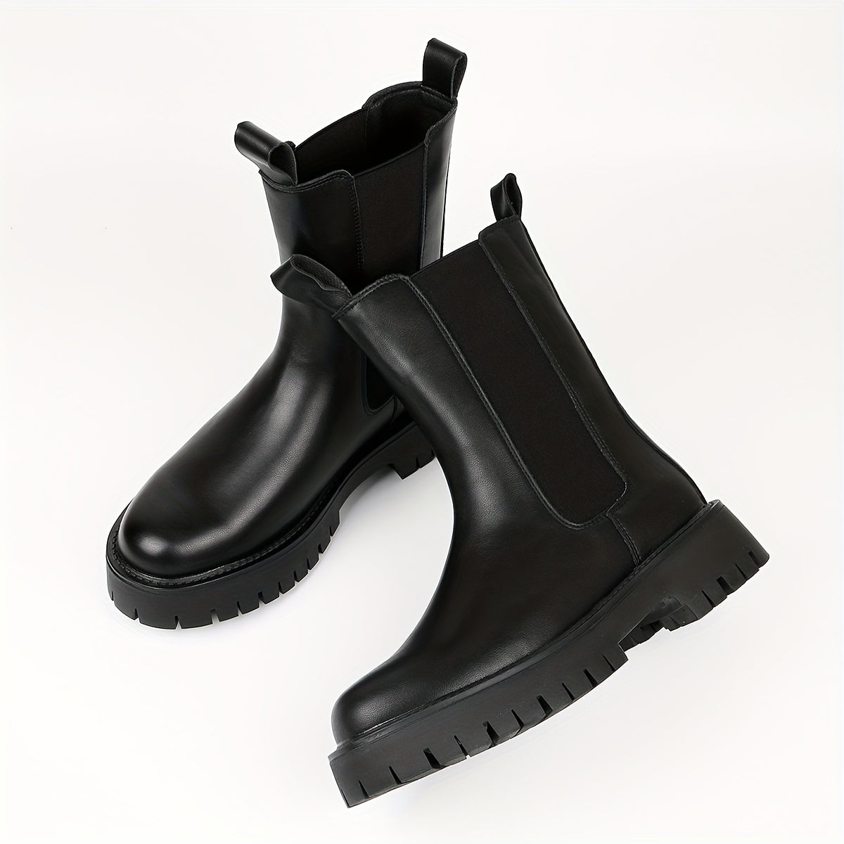 Men's Platform Chelsea Boots Casual Walking Shoes