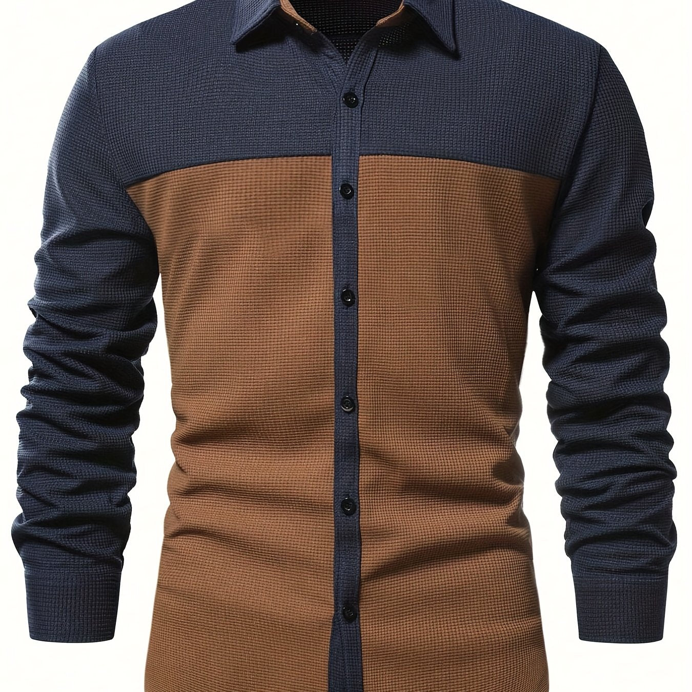 Men's Casual Button Up Long Sleeve Shirt