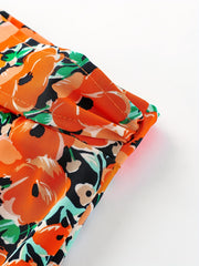 Floral Print Wrap Skirt Casual Skirt Women's Clothing