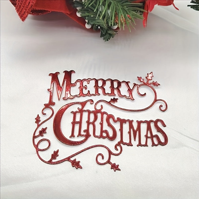 Christmas Letter Metal Cutting Dies for DIY Card Making Album Scrapbooking