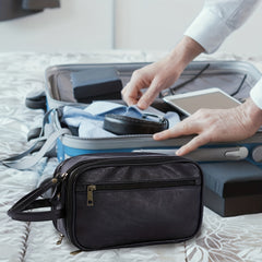 Water Resistant Toiletry Bag for Men - Dopp Kit Organizer