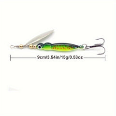 Luminous Rotating Sequin Bait Insect Shaped for Bass Trout Seawater Fresh