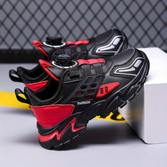 Rotating Buckle Boy's Basketball Shoes Non Slip Sneakers