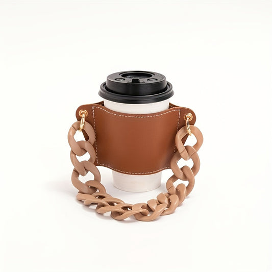 Cup Protective Cover With Chain Handle Anti Scald Cup Holder Cup Accessories