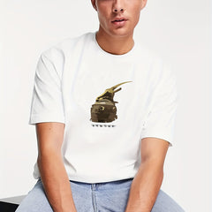 Men's Abstract Pattern T shirt Active Slightly Stretch Tee