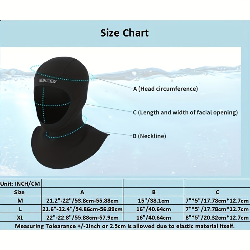 Stretchable Density Wetsuit Hood 5MM