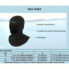 Stretchable Density Wetsuit Hood 5MM
