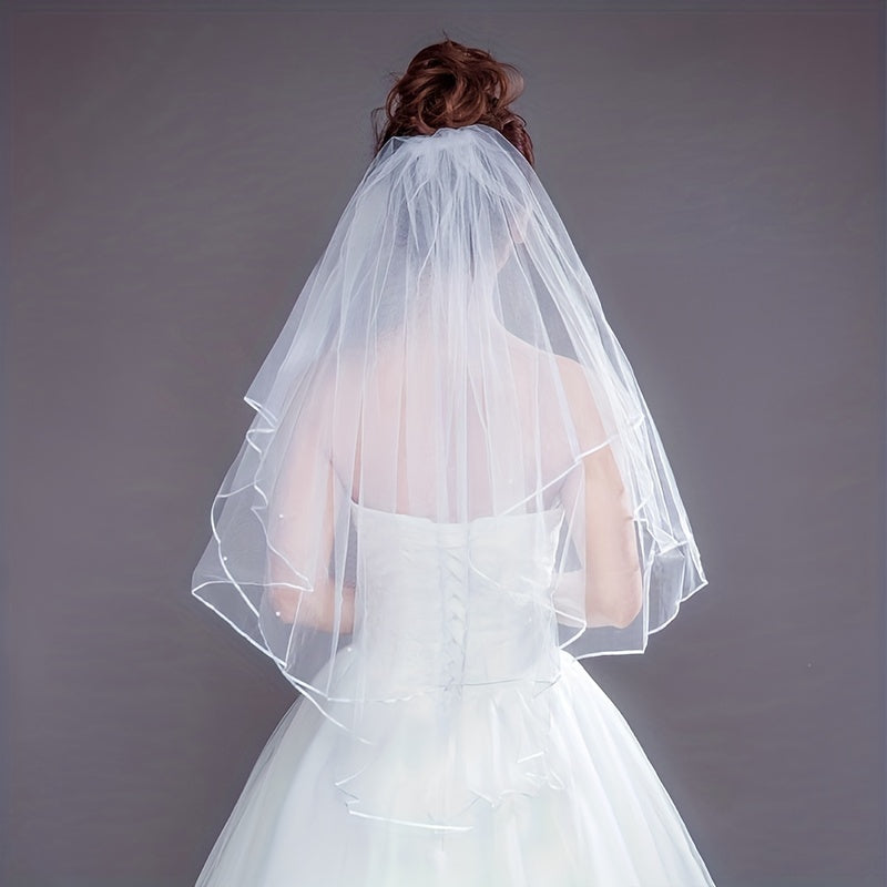Bride's Wedding Party Headdress Veil