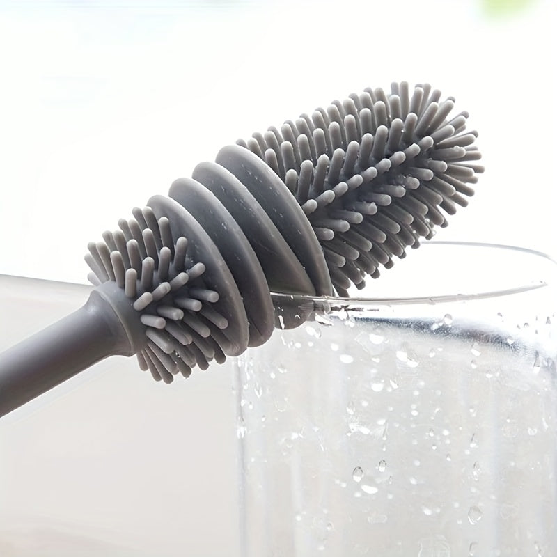 Silicone Bottle Cleaning Brush with Long Handle