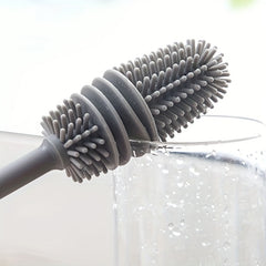 Silicone Bottle Cleaning Brush with Long Handle