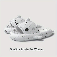 Shark Slippers Cloud Slides Lightweight Non Slip Shoes Indoor Outdoor Shower