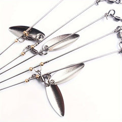 OUYALINE Umbrella Rig 17g with Multiple Willow Blades for Bass Fishing