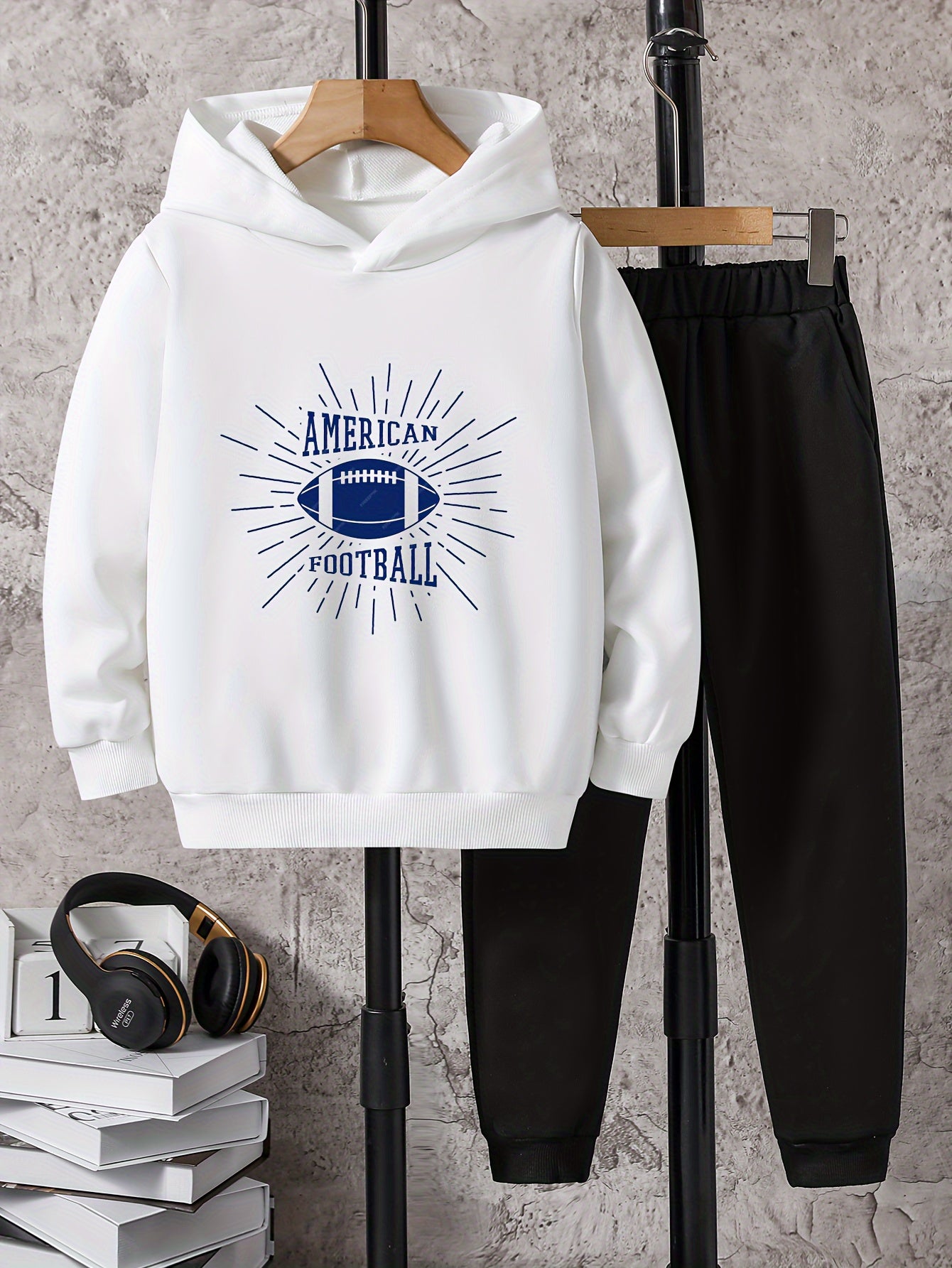 Boys Kids American Football Hoodie & Sweatpants Set