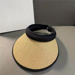 Straw Visor Hat UV Protection Sun Hat for Women