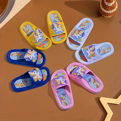 Cartoon Lightweight Slippers for Toddlers, Boys, Girls - Open Toe Home Shoes