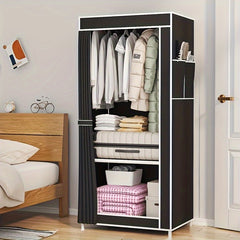 2 Tier Standing Wardrobe Rack Shoe Rack Height 57.5in Self Assembly