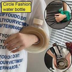 500ml Circle Portable BPA Water Bottle Yoga Gym Outdoor
