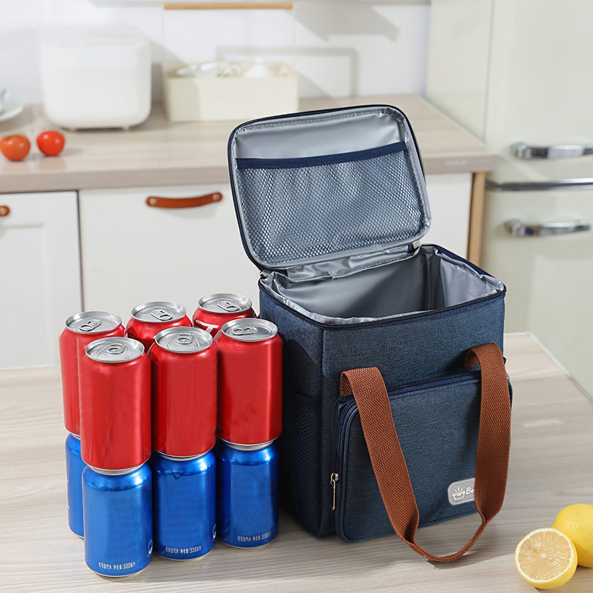 Cooler Bag Large Capacity Insulated Bento Bag for Office Worker Outdoor Picnic