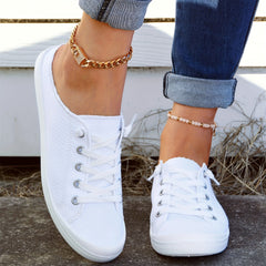 Women's Slip on Mules Sneakers Lace Up Lightweight Walking Shoes