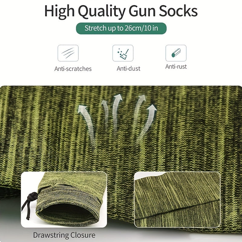 Silicone Treated Knit Gun Socks for Rifles & Shotguns