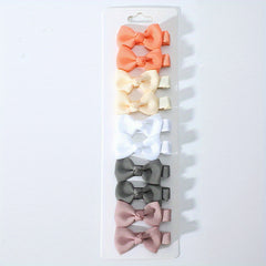 10pcs Bowknot Hair Clips & Headpins for Baby Girls Hair Accessory
