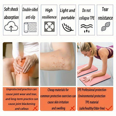 2pcs Thickened Knee Pad Mini Yoga Mat Random